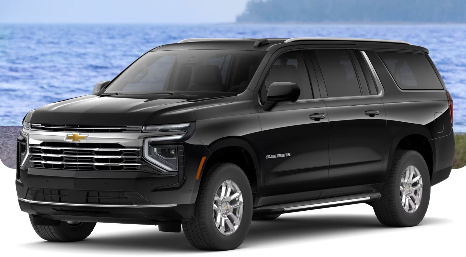 Black Chevrolet Suburban, latest generation